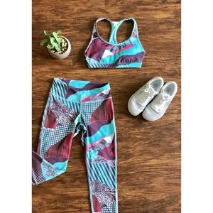 😍 Reebok athletic leggings & Sports bra Set - EUC